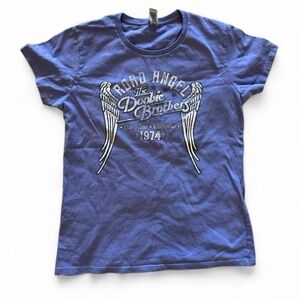 Angel Wings Periwinkle Purple Graphic Tee